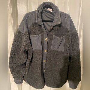 Pink Lily fleece Shacket